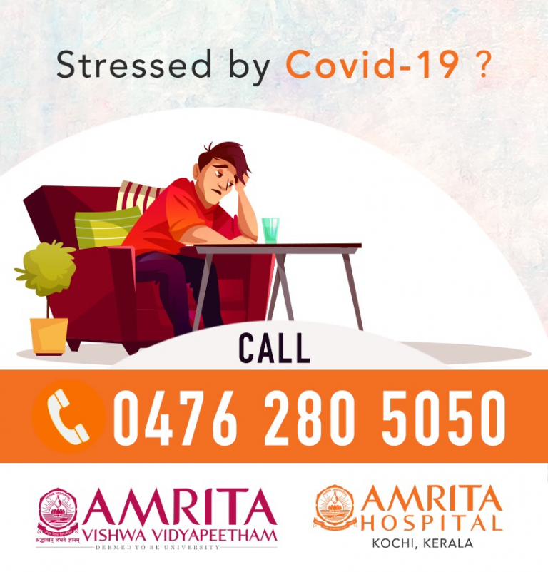 Amrita Helpline Providing Emotional Support During COVID Lockdwon