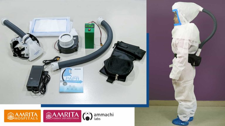 Amrita Launches a Desi Low Cost PAPR Kits for Healthcare Workers