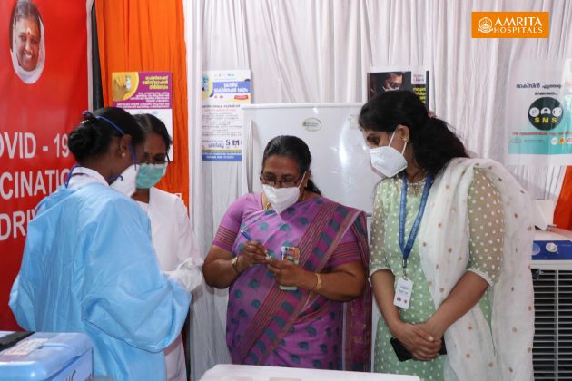 2021-01-16-COVID Vaccination-PPP-Amrita Hospital-Kochi
