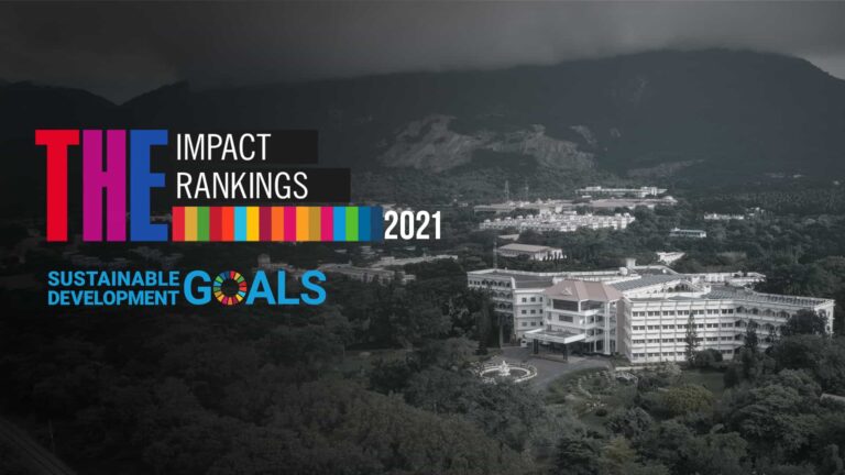 Amrita, Only Indian University to Figure in World’s Top 100 Universities in Times Higher Education Impact Rankings
