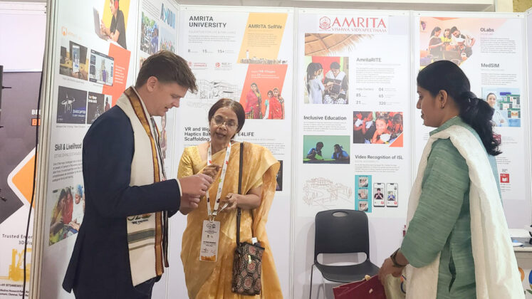 Dr. Prema Nedungadi with Mr. Mathew Johnston, Minister-Counsellor (Education and Research), Department of Education, Australian High Commission, New Delhi.