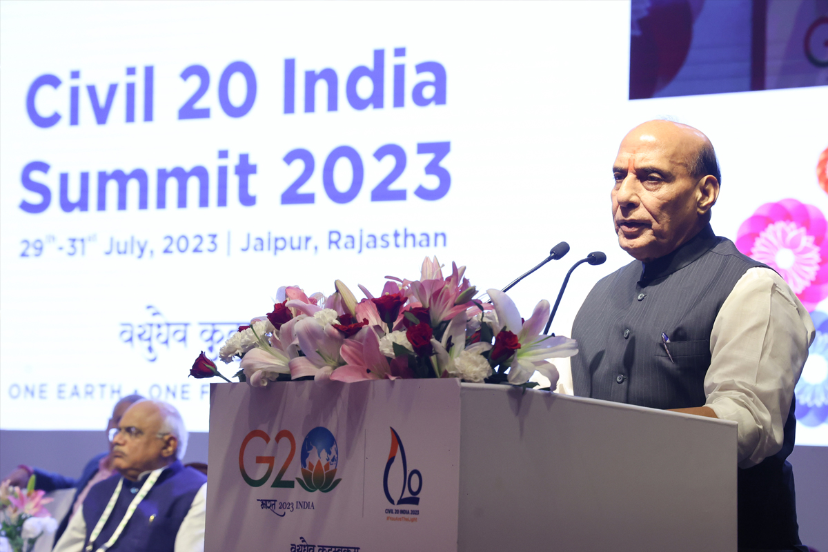 Shri Rajnath Singh said the ancient Indian concept of ‘as is the microcosm, so is the macrocosm’ has great significance in a world facing drastic climate change and environmental degradation due to mankind’s insatiable greed.